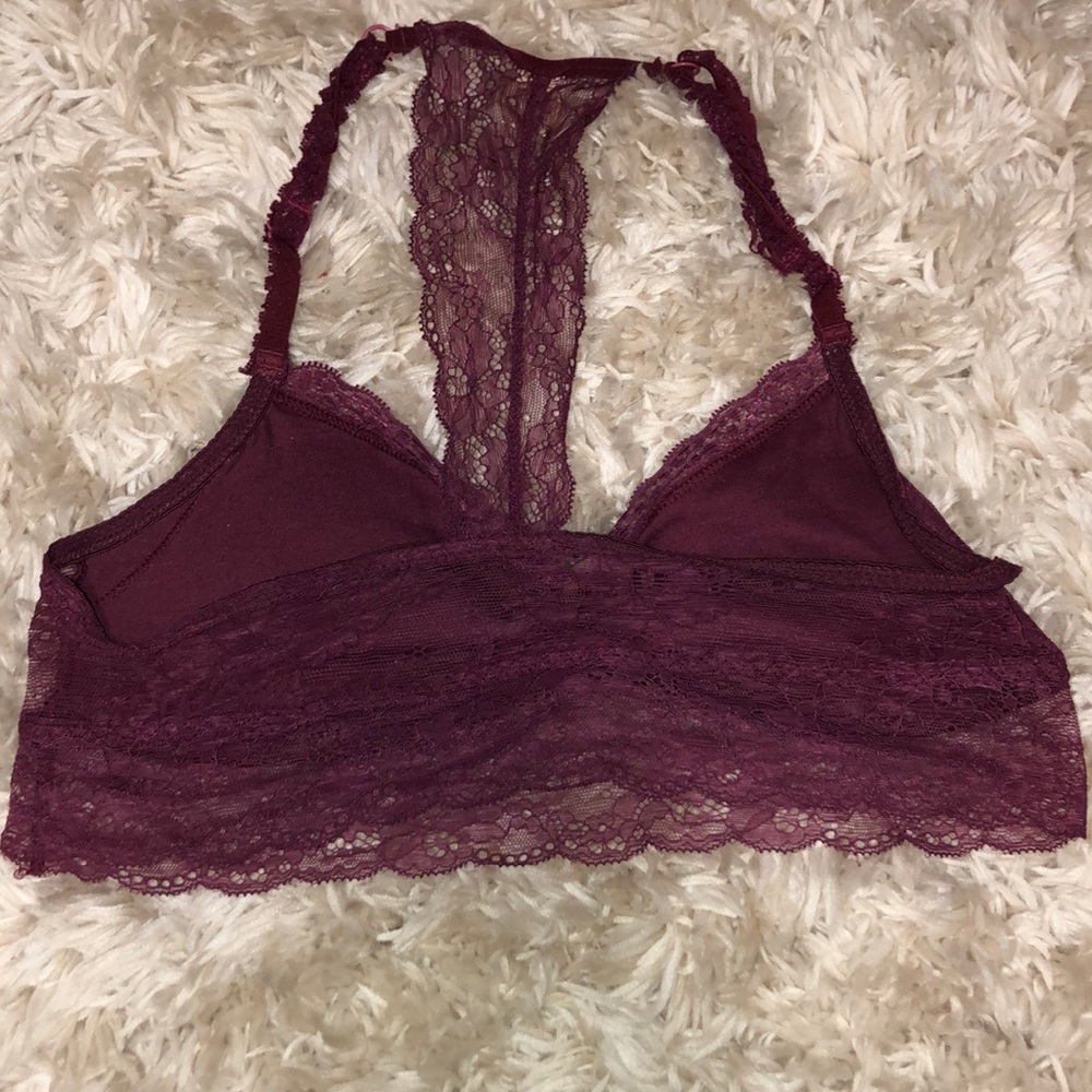 Maroon racer back bralette - Picture 2 of 2